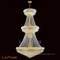 Lustre en cristal de lustre en cristal de lustre moderne de style d&#39;or foyer LT-71006